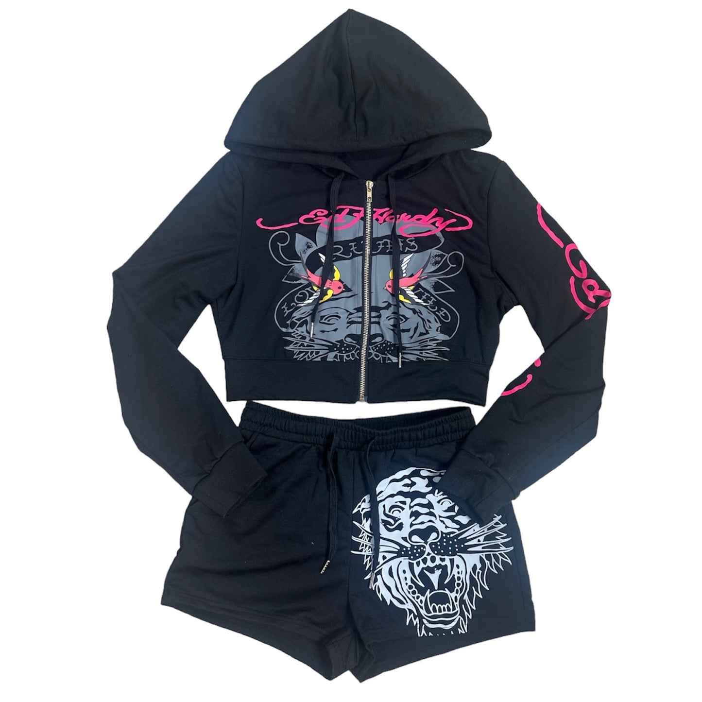 Ed Hardy Inspired Two Piece Set