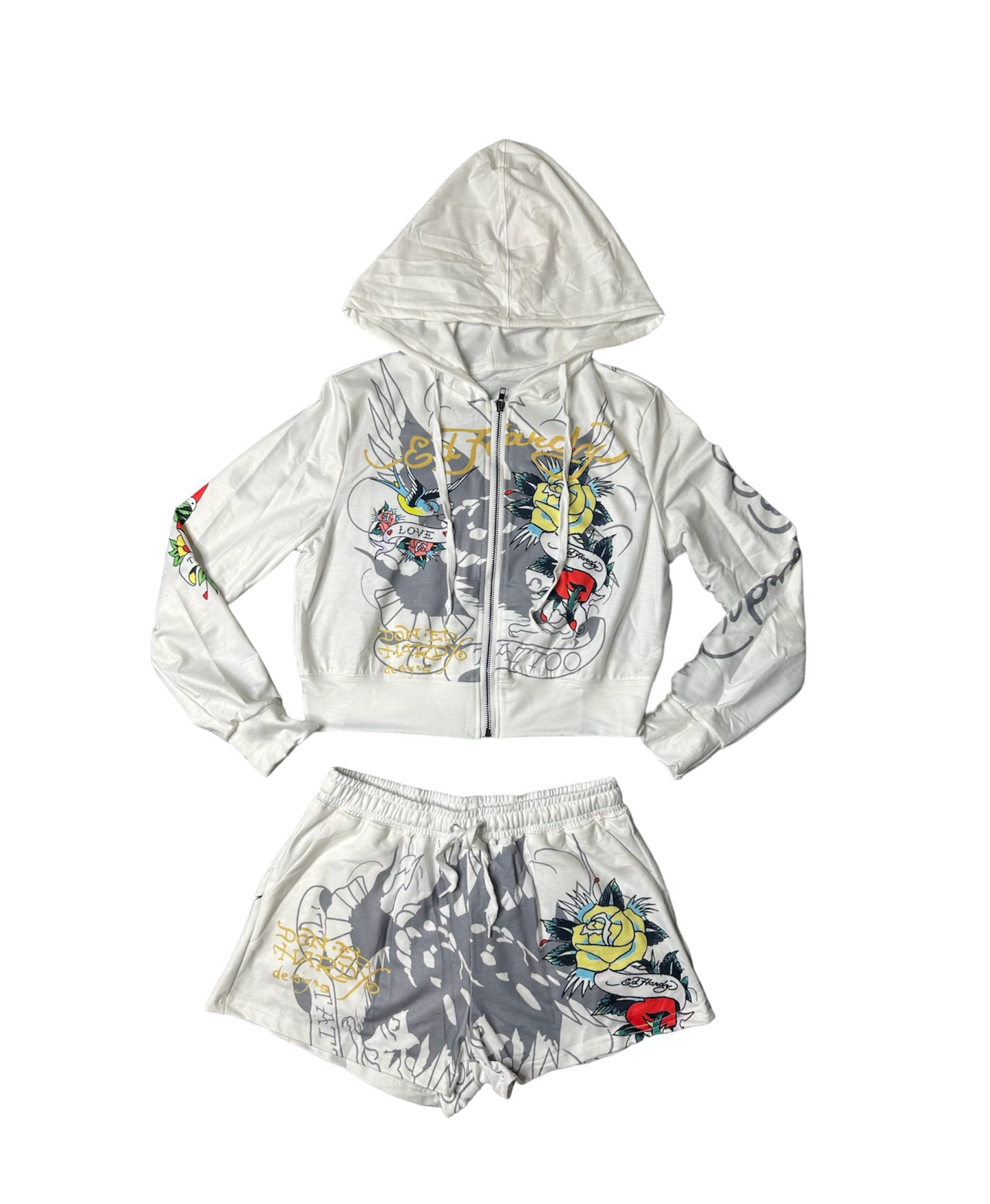 Ed Hardy Inspired Two Piece Set