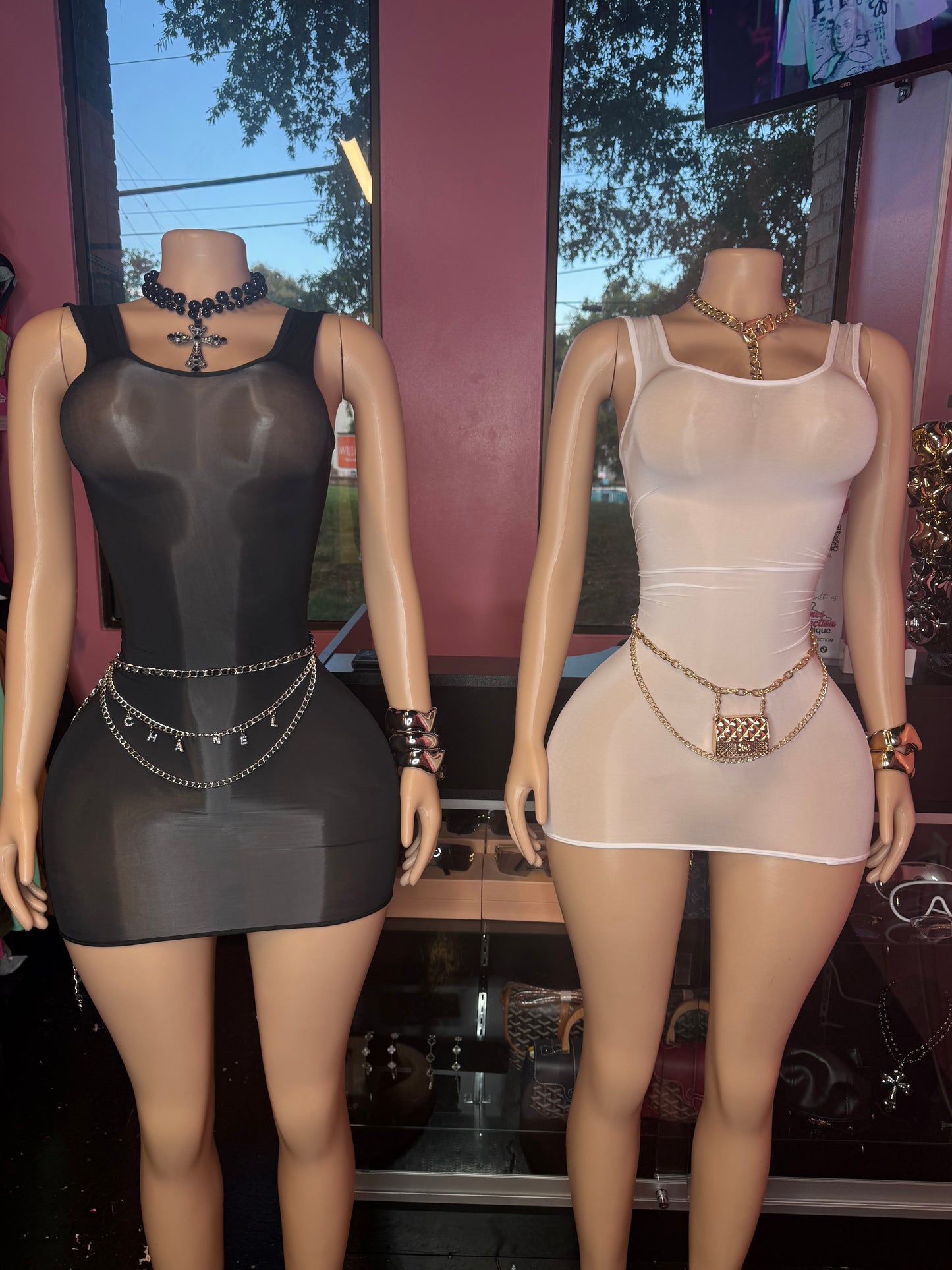 "Tank Midnight Liquid Dress"