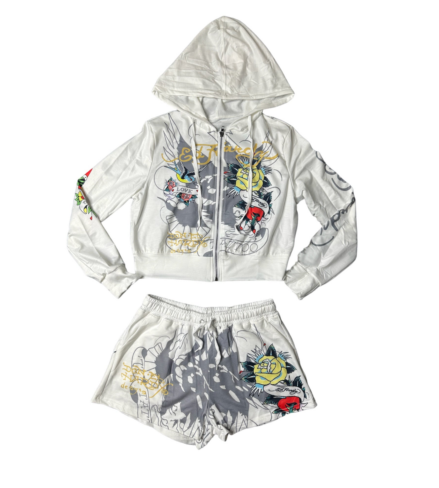 Ed Hardy Inspired Two Piece Set
