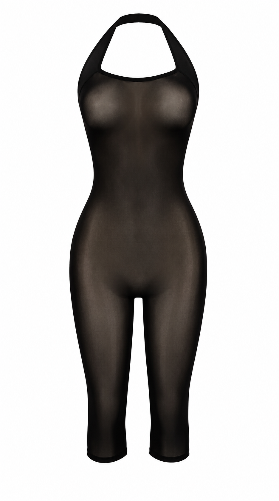 “Midnight Liquid Capri Jumpsuit”