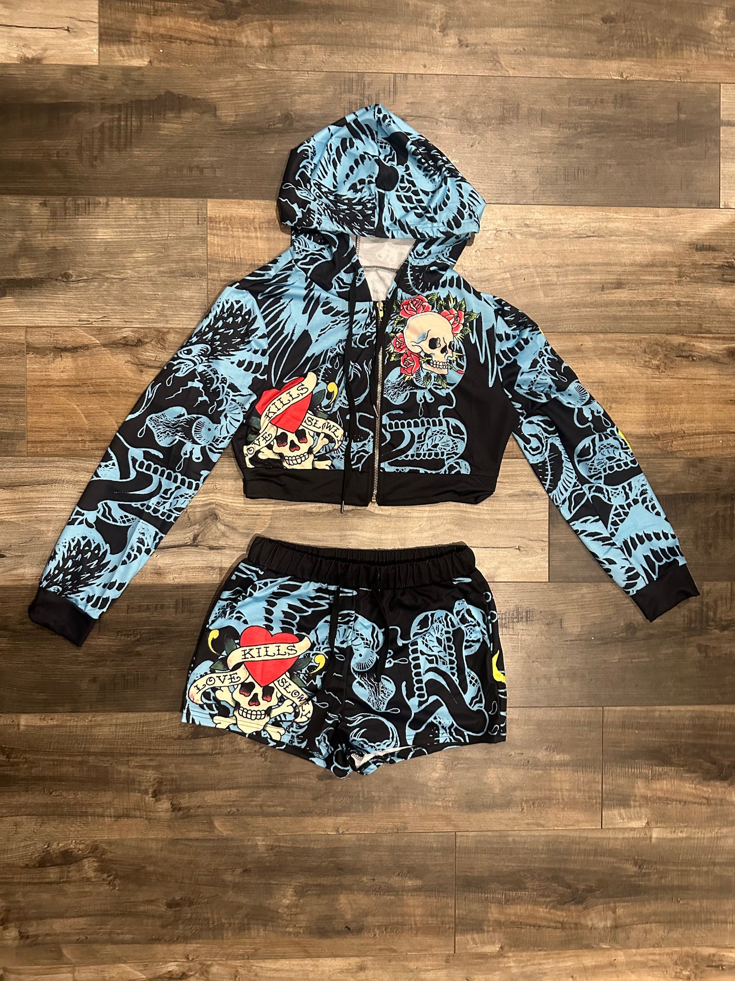 Ed Hardy Inspired Two Piece Set