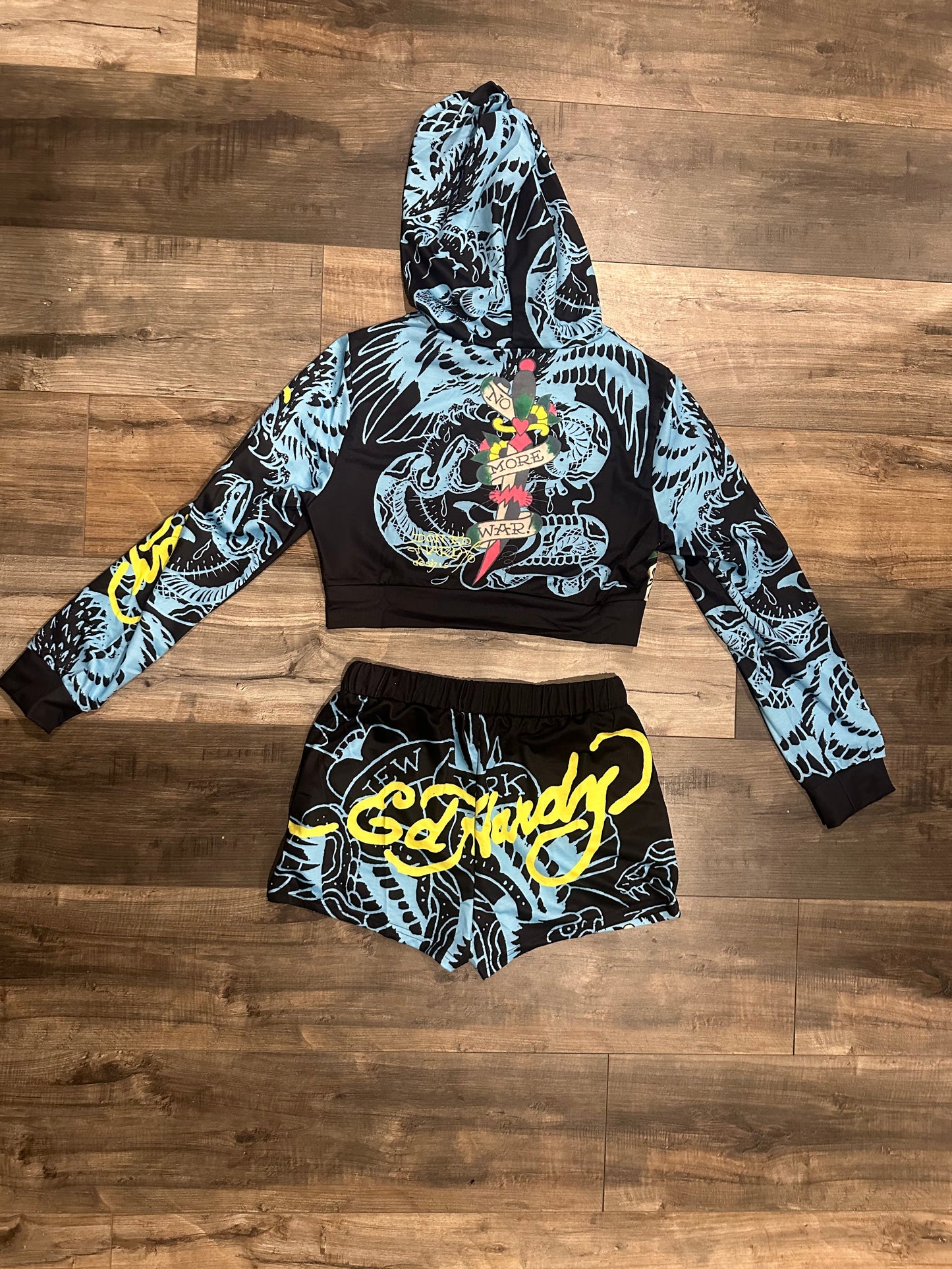 Ed Hardy Inspired Two Piece Set