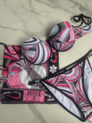 "Pink Abstract Pucci Swimsuit"