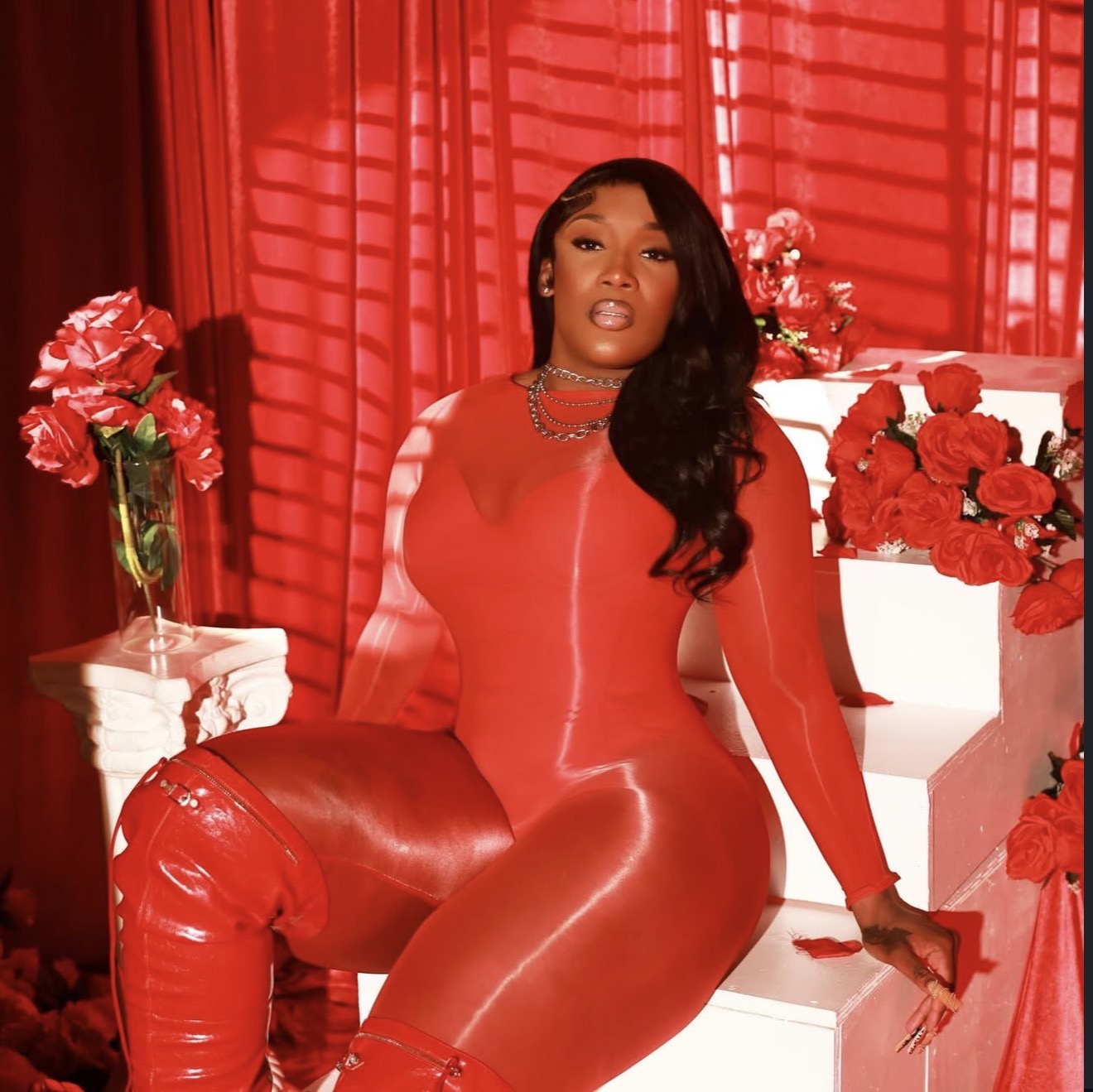 "Midnight Liquid Catsuit"