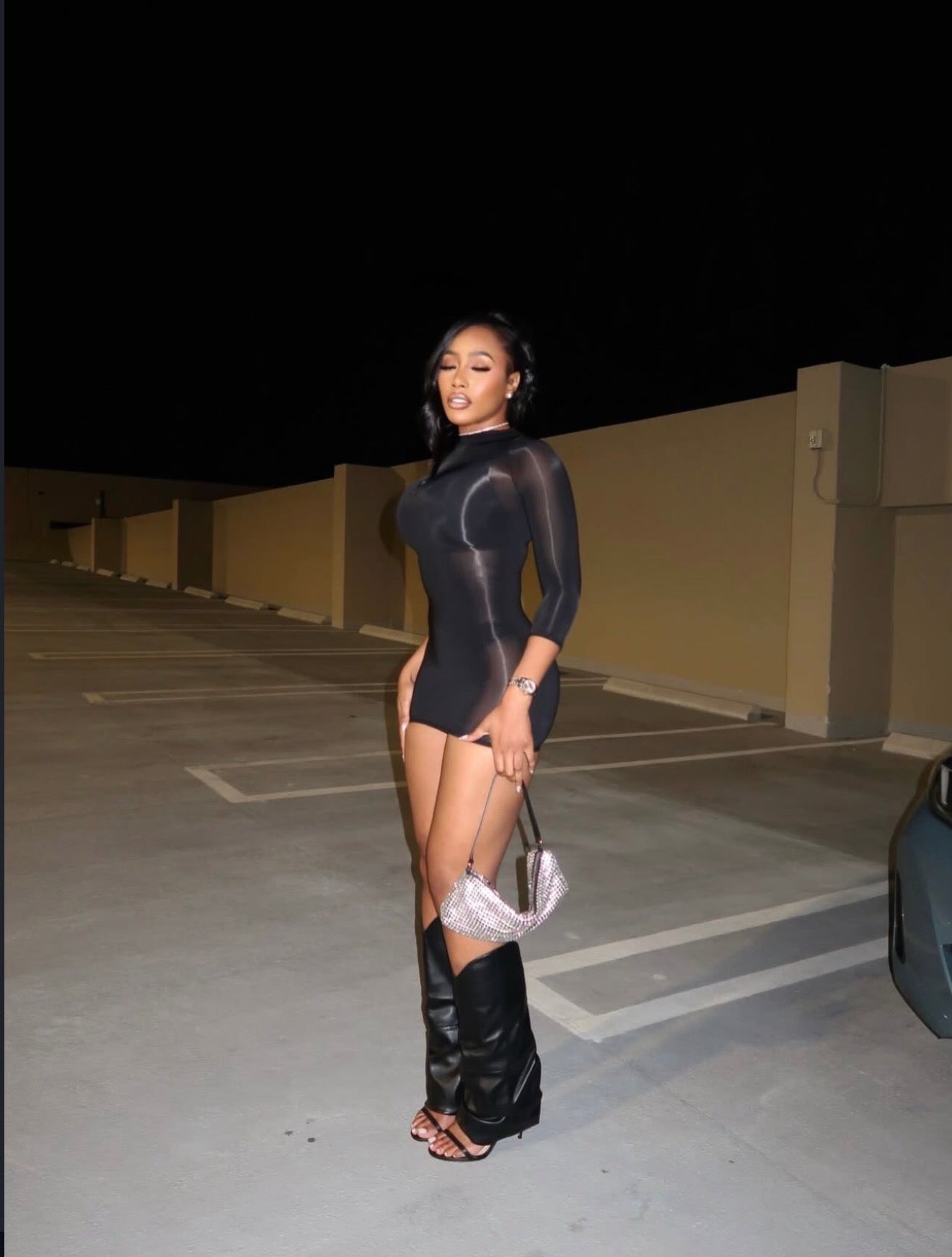 "Liquid Midnight Dress"