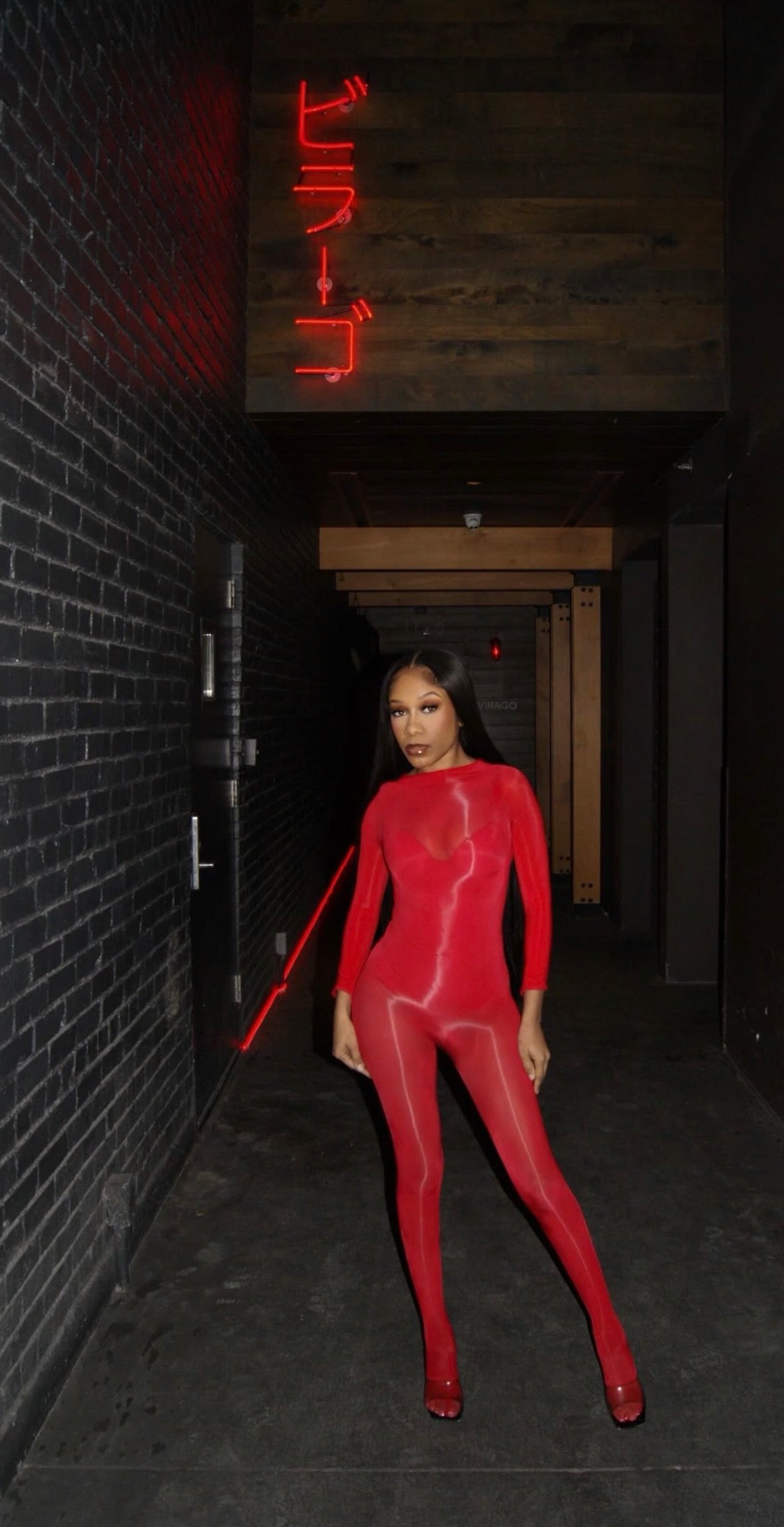 "Midnight Liquid Catsuit"