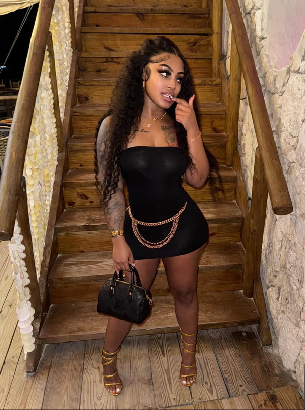 “Allure Bustier Mini Dress”