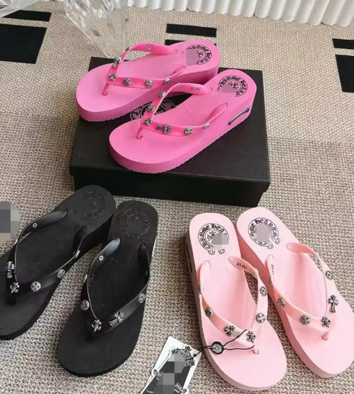 “Cross My Heart Flip Flops”