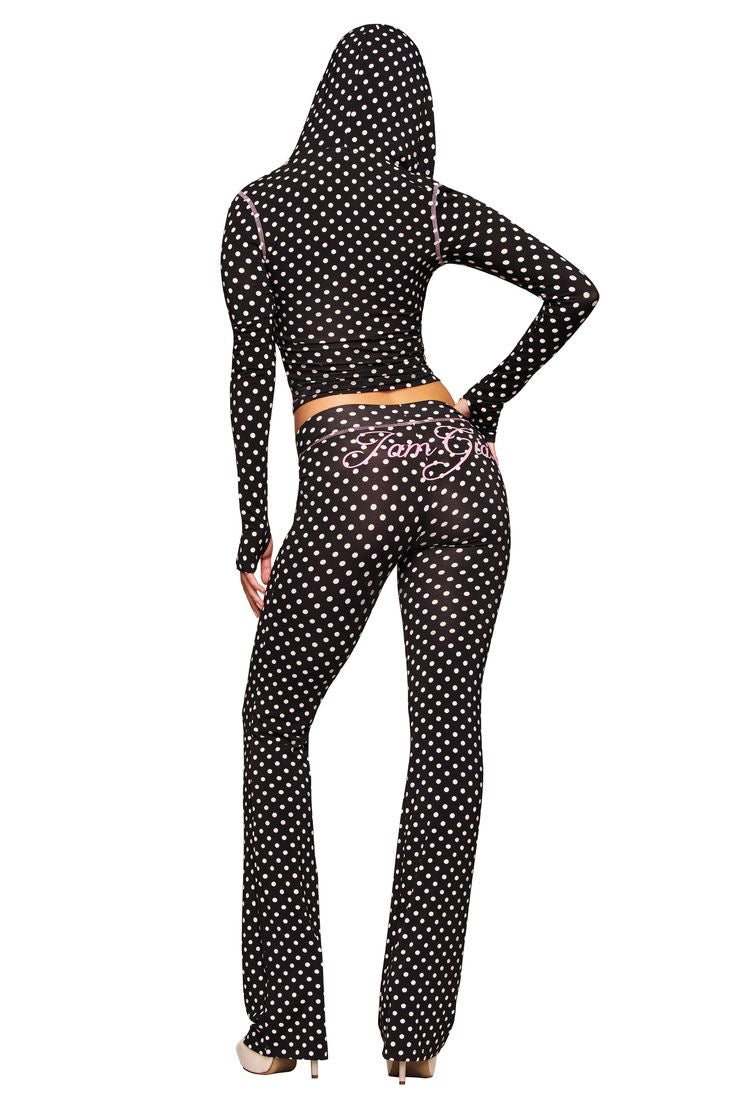 "Black Polka Dot Gia Set"
