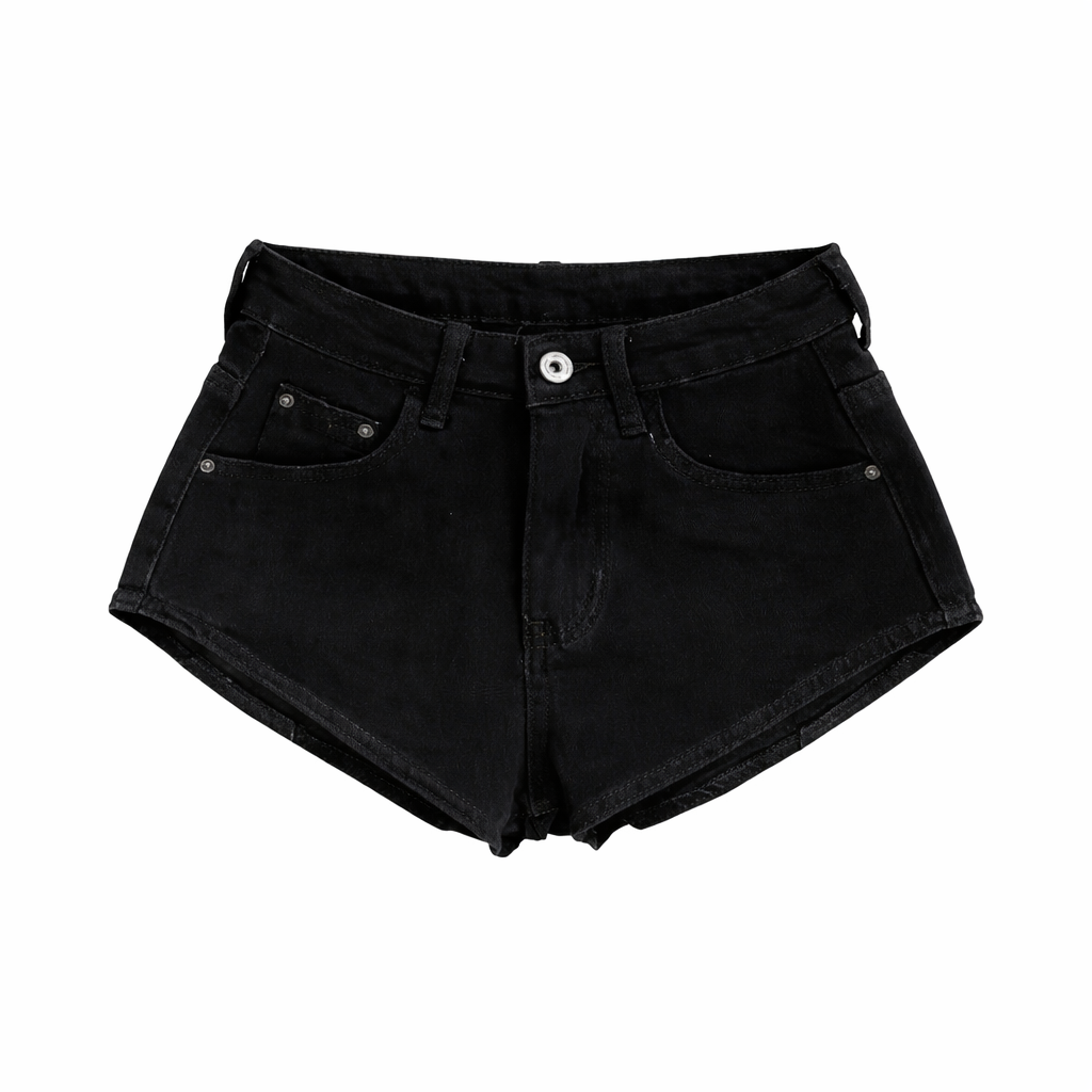 “Denim Mini Shorts”