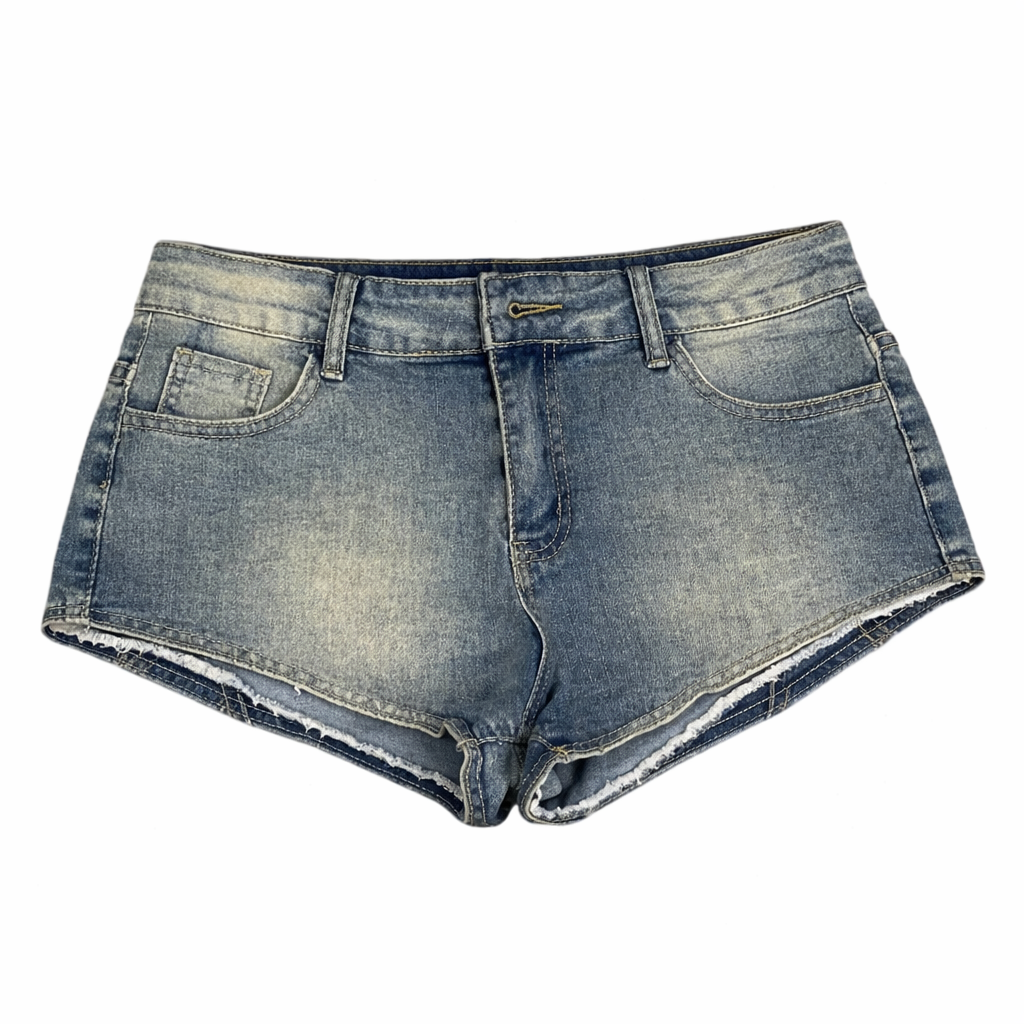 “Denim Mini Shorts”