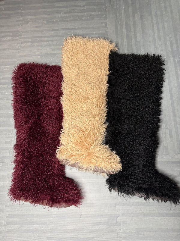Mongolian Over-the-Knee Thigh-High Boots