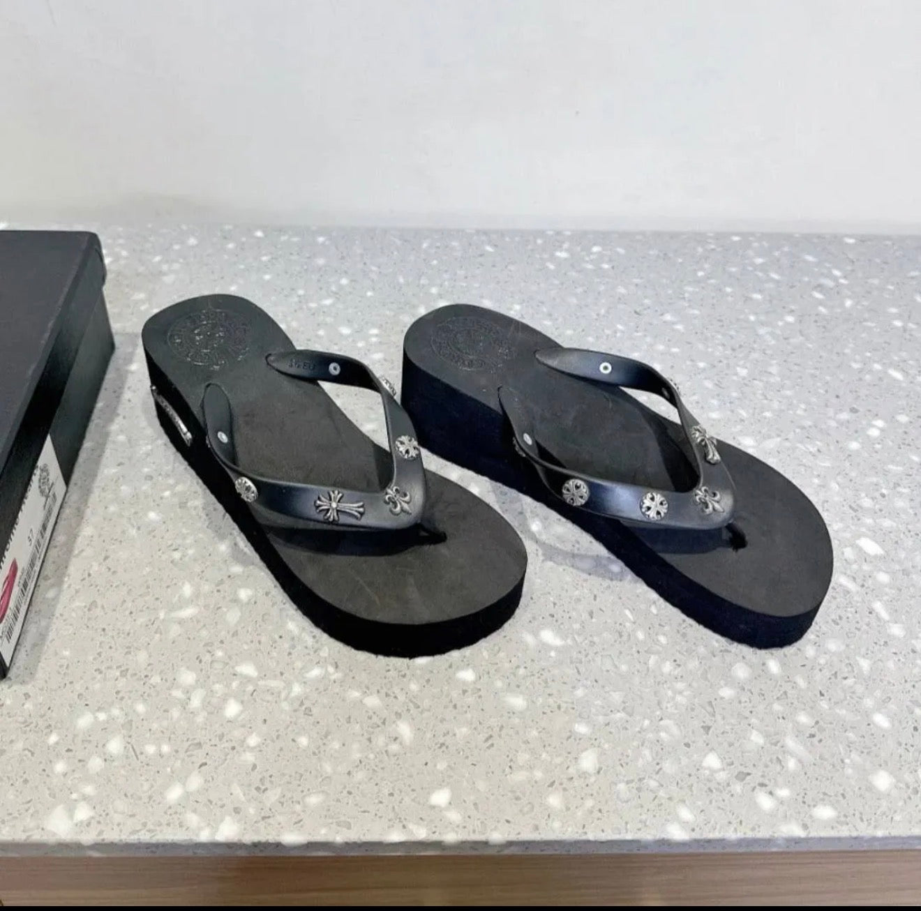 “Cross My Heart Flip Flops”