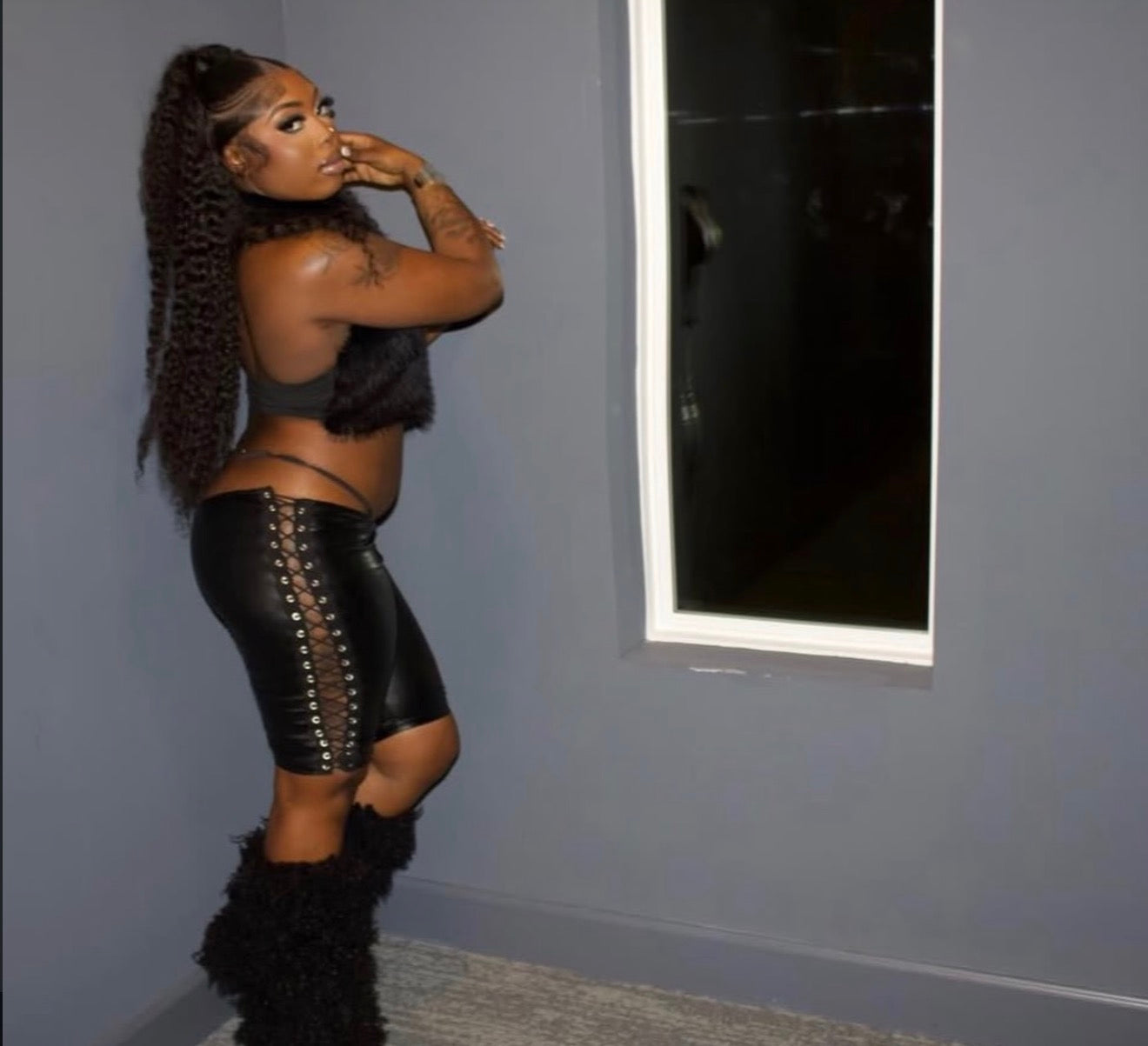 "Fancy Faux Fur Top"