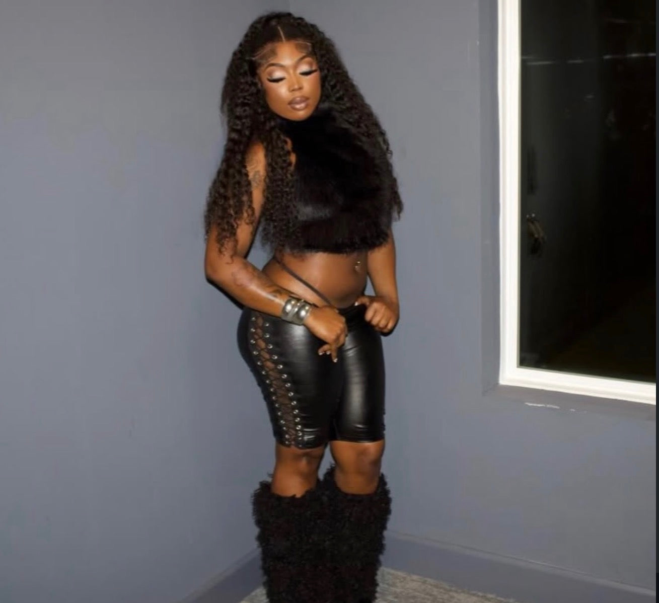 "Fancy Faux Fur Top"