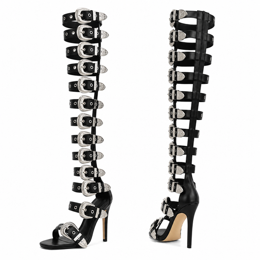 “Danger Zone Gladiator Heels”