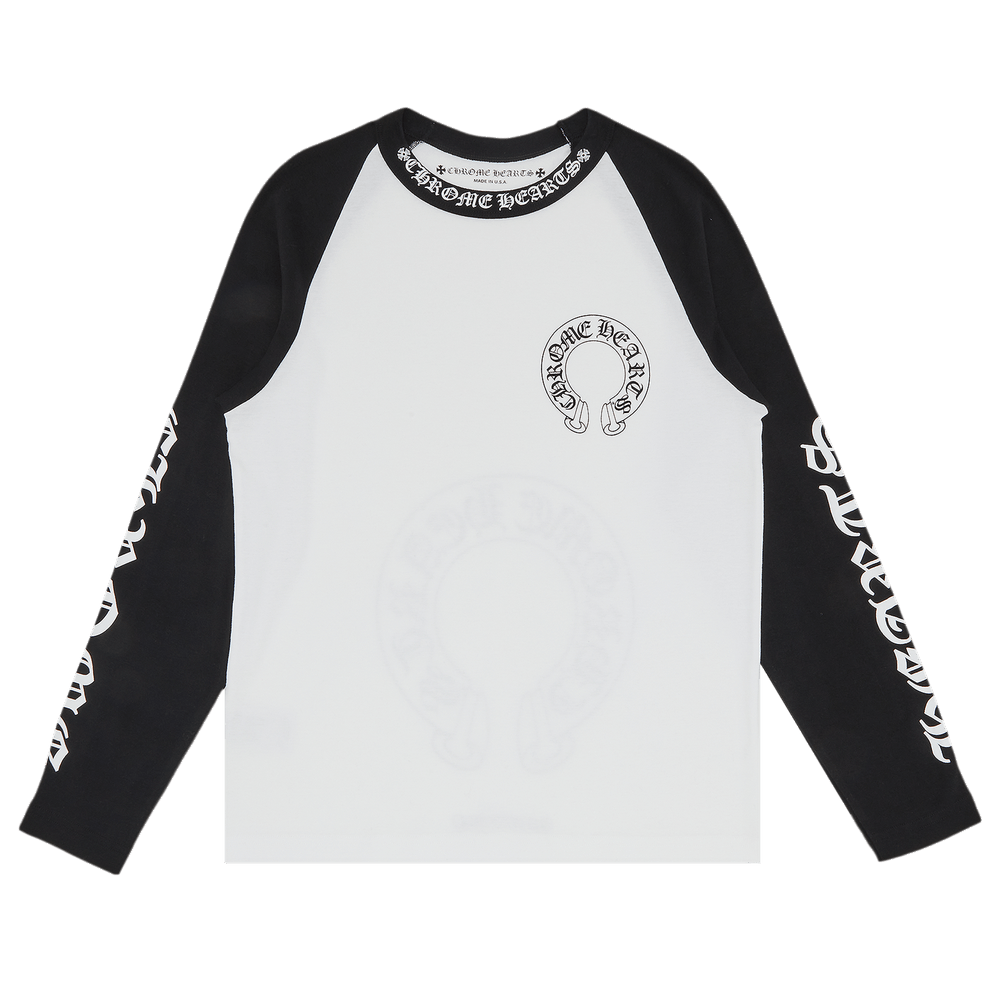 "Horseshoe 3/4 Chrome Tee" Unisex