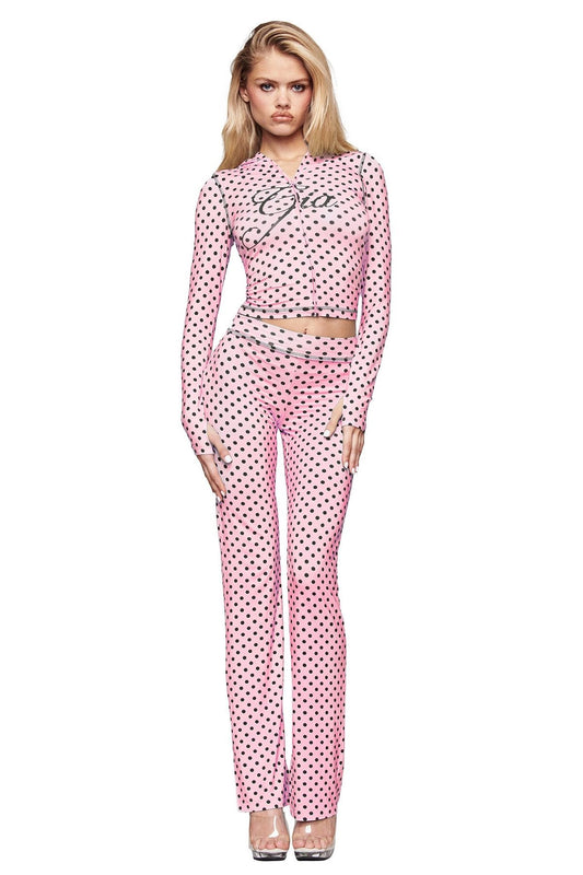 "Pink Polka Dot Gia Set"
