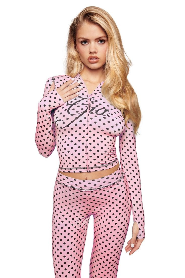 "Pink Polka Dot Gia Set"