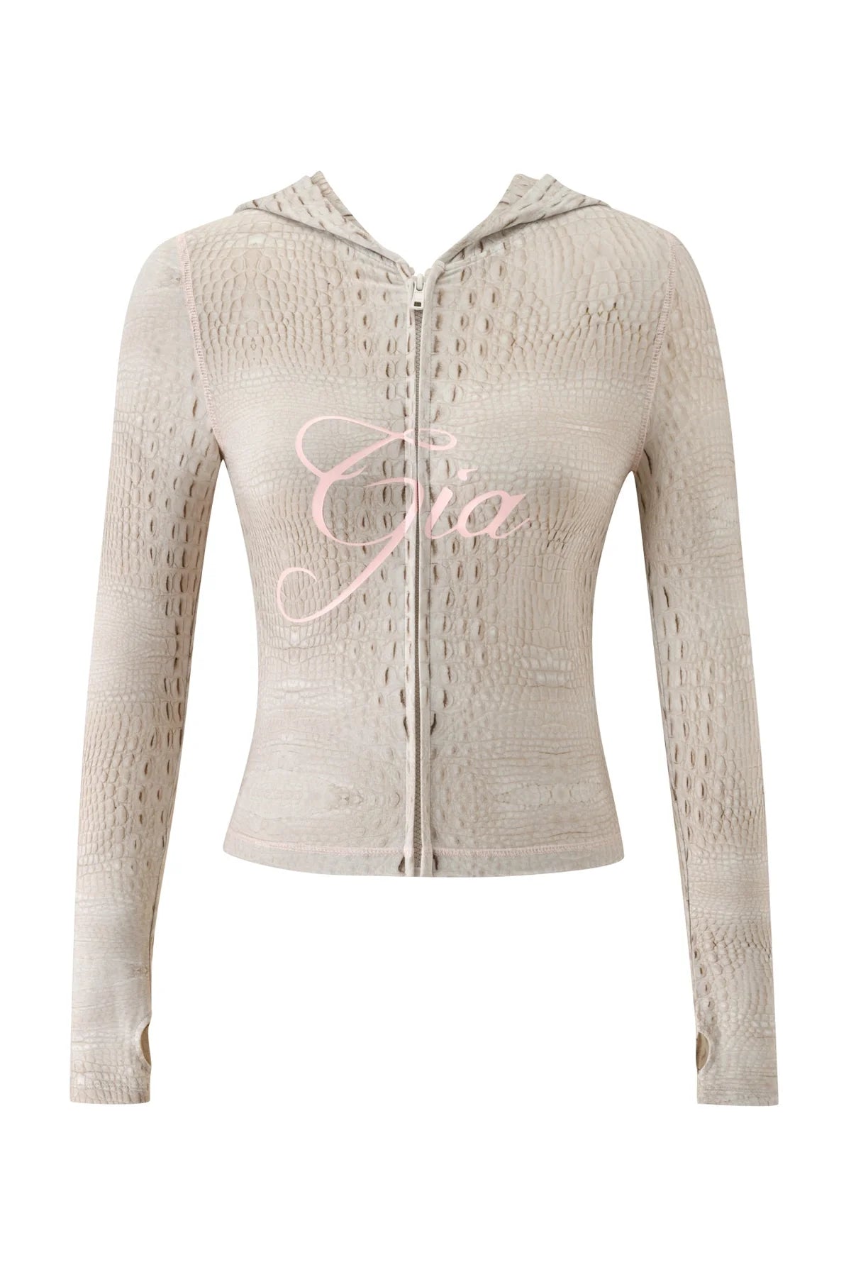 “Cream Hot Croc Gia Set”