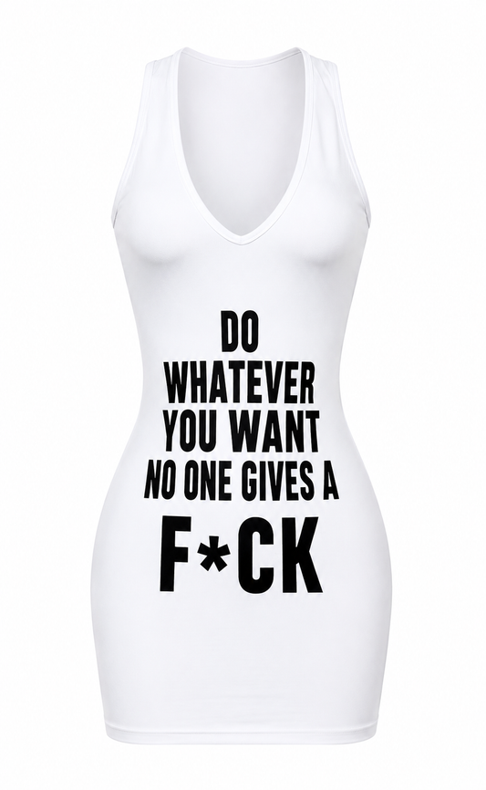 “Zero F’s Given Mini Dress”