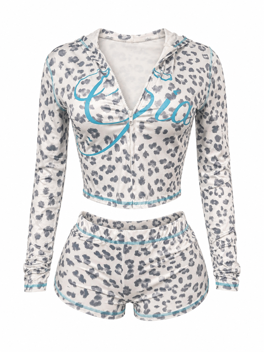 "White Leopard Gia Short Set”