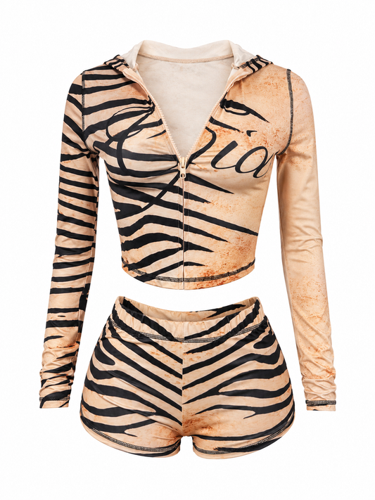 "Zebra Gia Short Set”
