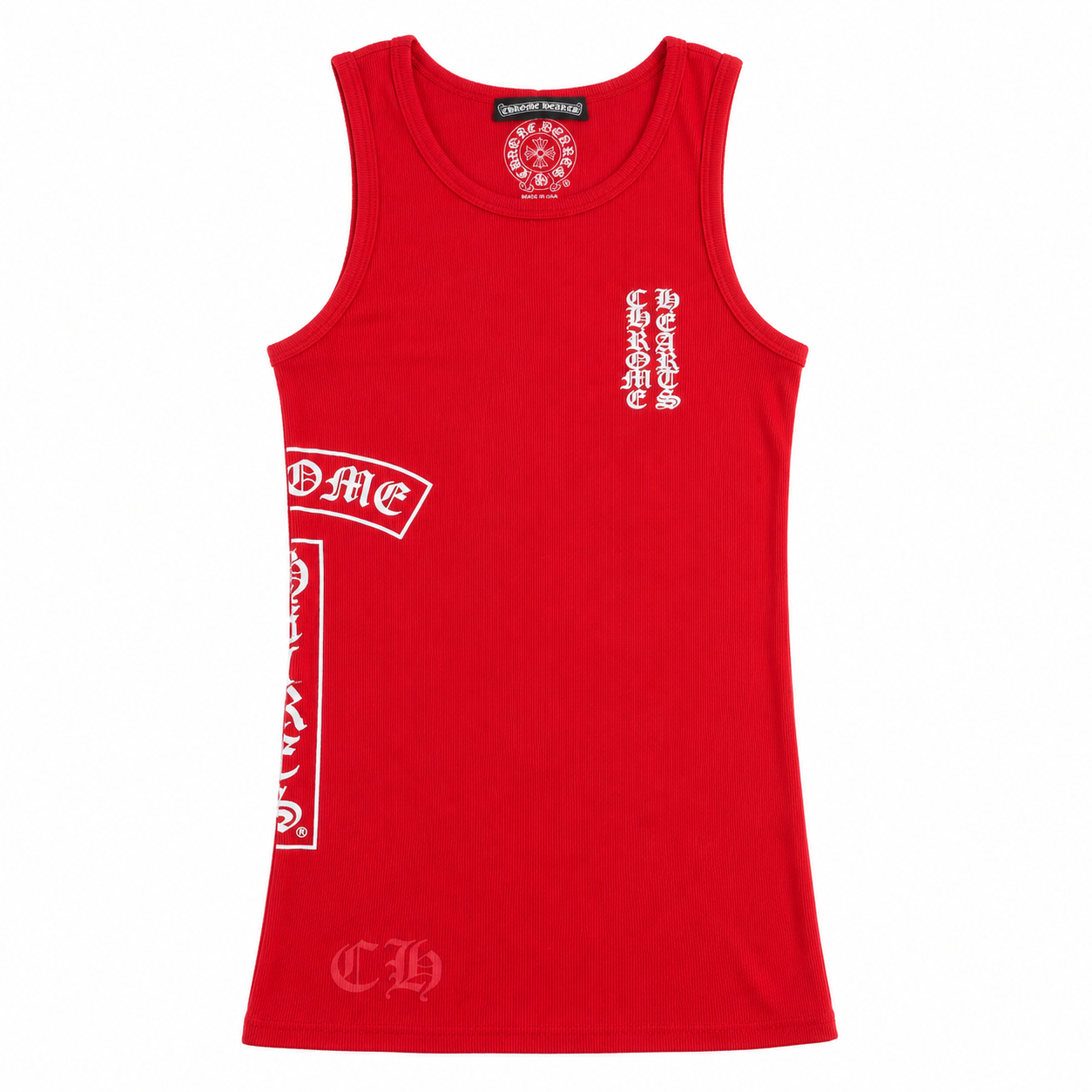 "Red Chrome Tank Dress" RUNS BIG