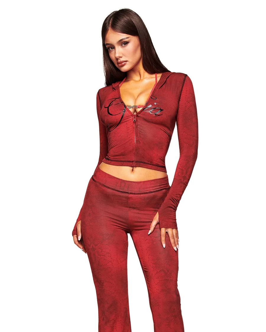 "Red Snakeskin Gia Set"