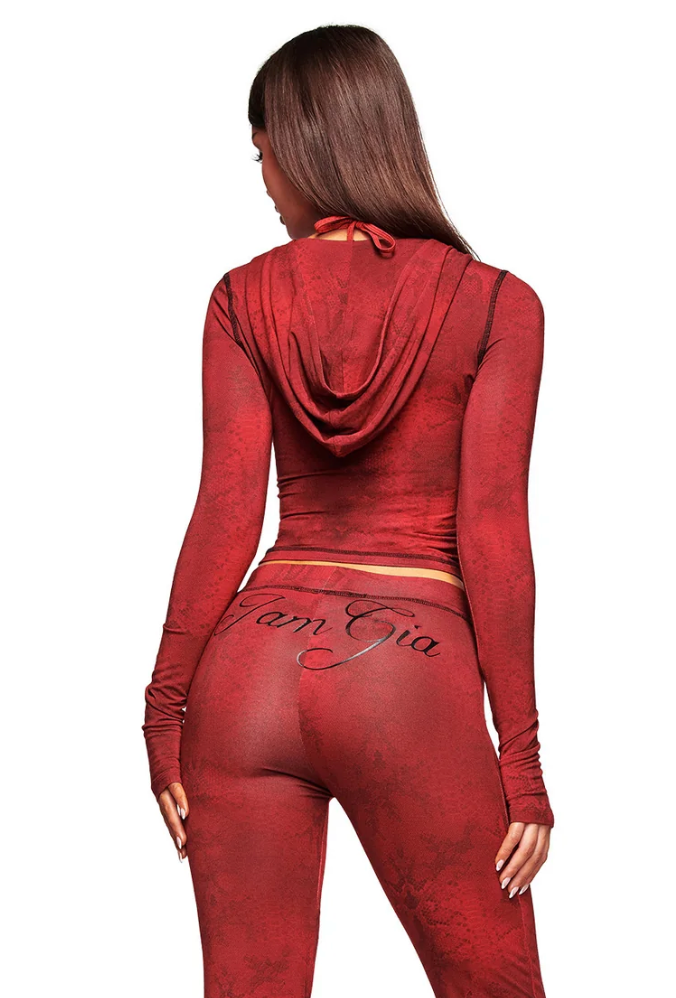 "Red Snakeskin Gia Set"