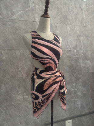 "Light Pink Pucci Swirl One Piece"