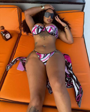 "Pink Abstract Pucci Swimsuit"