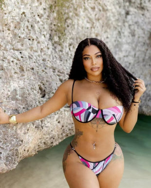 "Pink Abstract Pucci Swimsuit"