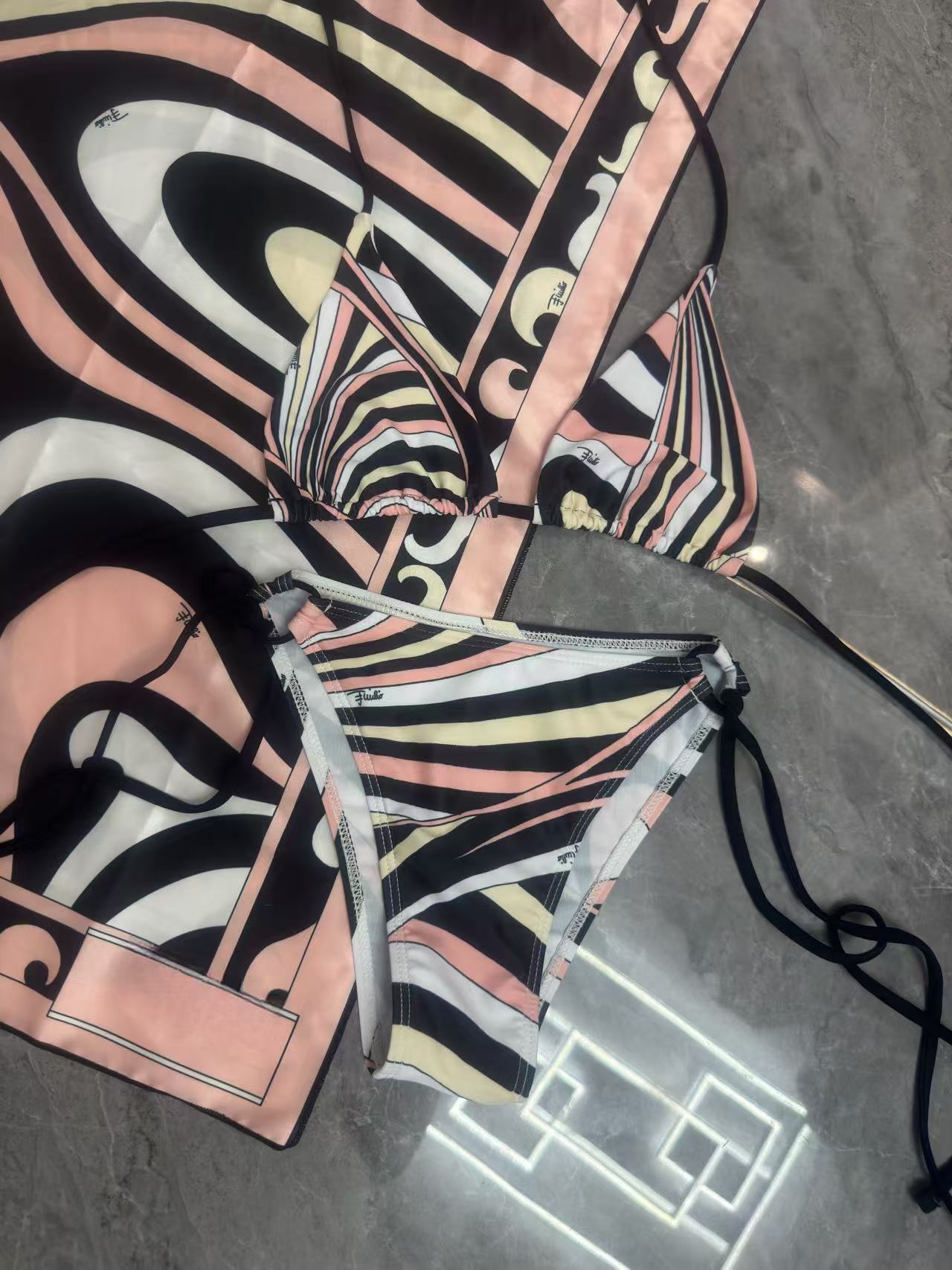 "Light Pink Pucci Swirl Two Piece"